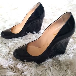 Christian Louboutin RonRon Zeppa wedges black 36.6